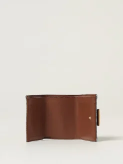 Portafoglio Micro Trifold Baguette Fendi in cotone jacquard FF