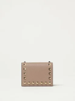 Portafoglio Rockstud Valentino Garavani in pelle a grana