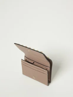 Portafoglio Rockstud Valentino Garavani in pelle a grana