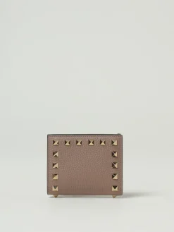 Portafoglio Rockstud Valentino Garavani in pelle a grana