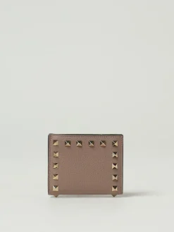 Portafoglio Rockstud Valentino Garavani in pelle a grana