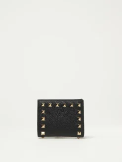 Portafoglio Rockstud Valentino Garavani in pelle a grana