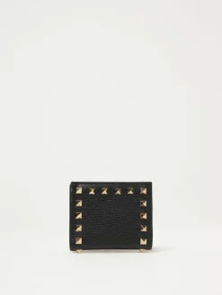 Portafoglio Rockstud Valentino Garavani in pelle a grana
