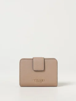 Portafoglio Twinset in pelle sintetica saffiano