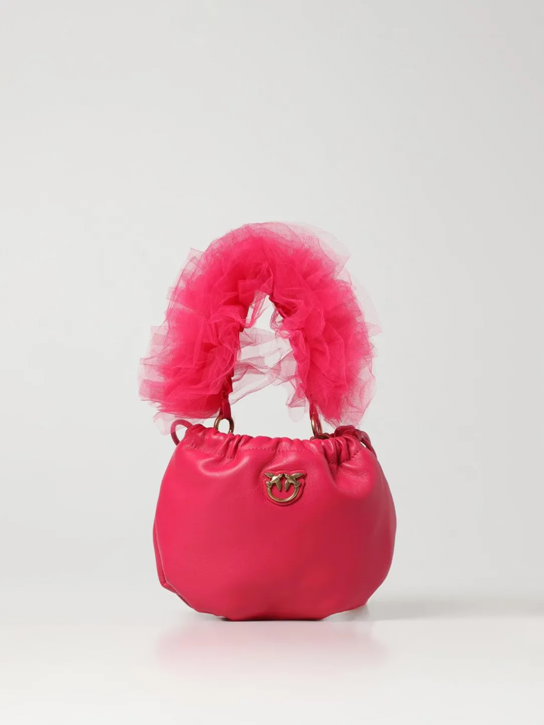 Pouch Soft Pinko in nappa