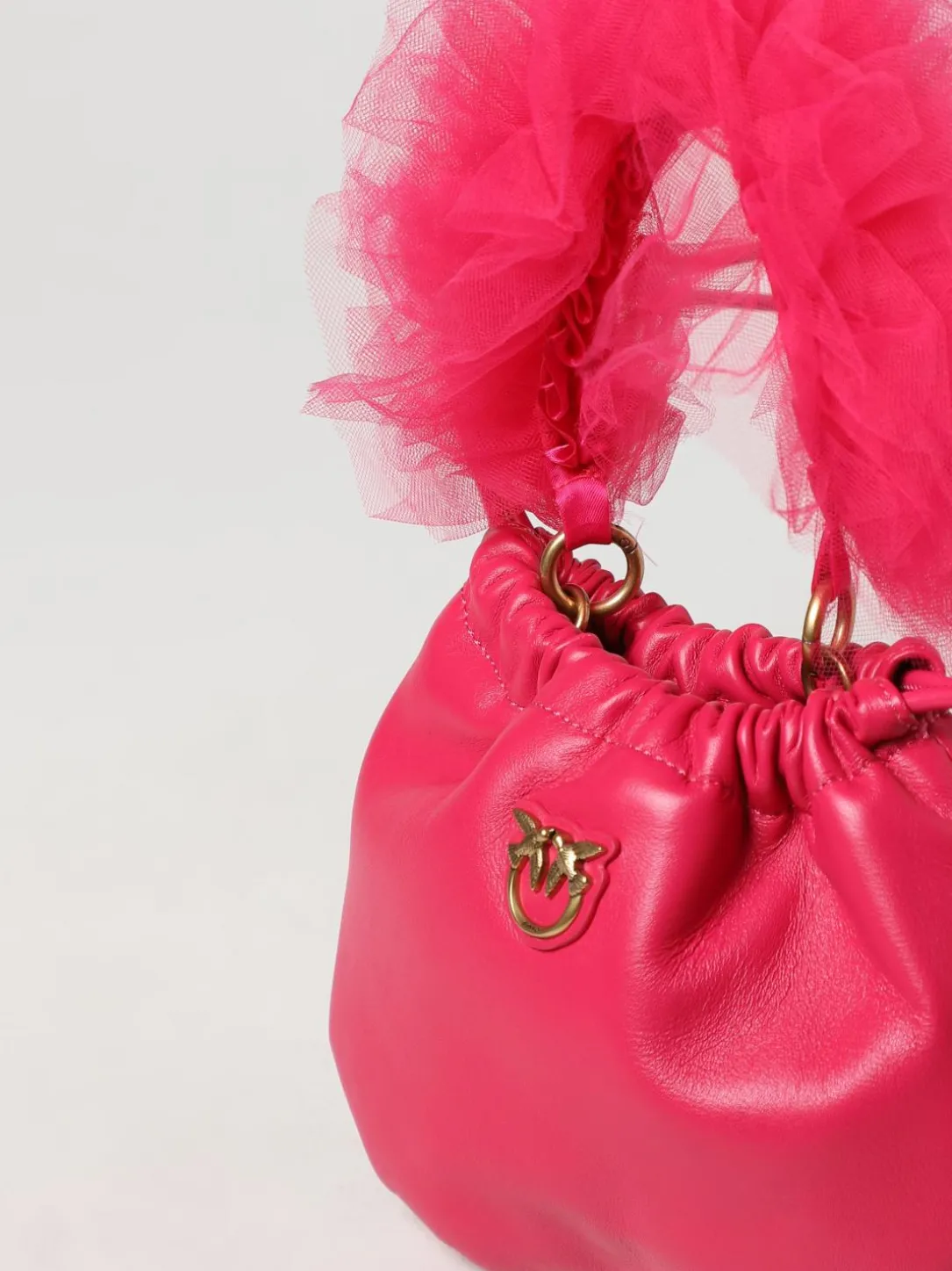 Pouch Soft Pinko in nappa