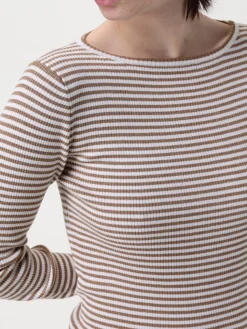 Pullover Brunello Cucinelli in cashmere e seta a righe