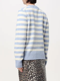 Pullover Ganni in misto lana con logo