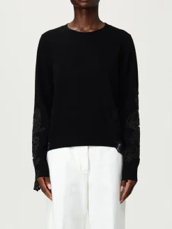 Pullover Liviana Conti in lana con inserti in pizzo