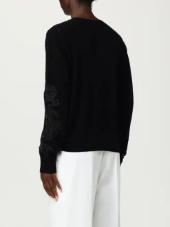 Pullover Liviana Conti in lana con inserti in pizzo