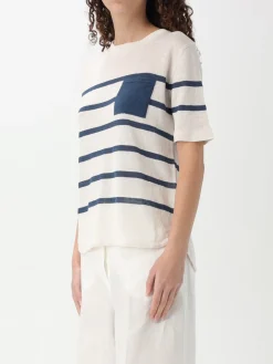 Pullover Max Mara in lino a righe