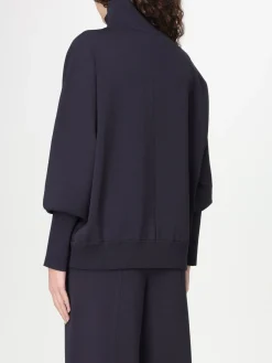 Pullover Max Mara in misto viscosa con zip interrotta