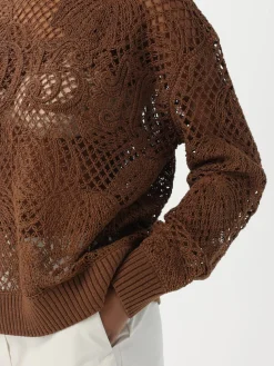 Pullover Max Mara in misto cotone traforato