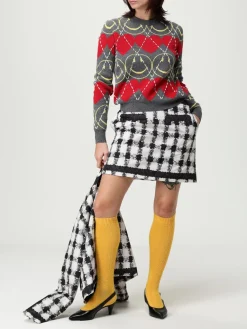 Pullover Moschino Couture in lana con fantasia