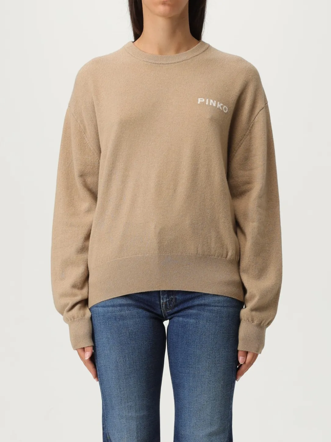 Pullover Pinko in lana e cashmere con logo