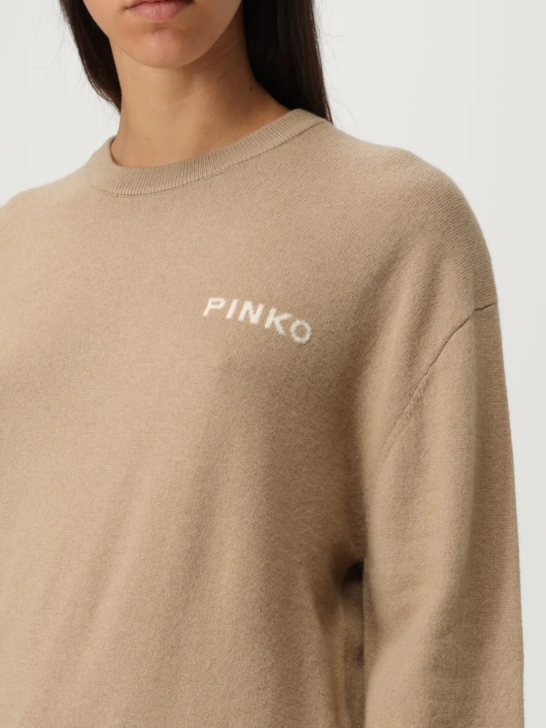 Pullover Pinko in lana e cashmere con logo