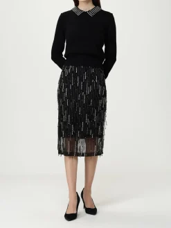 Pullover Pinko in misto lana con strass