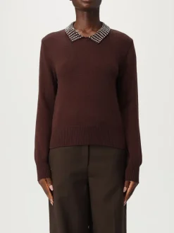 Pullover Pinko in misto lana con strass