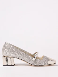 Pump Elisa Jimmy Choo in pelle glitter e laminata
