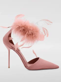 Pump Lidia Paris Texas in raso con piume