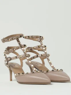 Pump Rockstud Valentino Garavani in pelle a grana