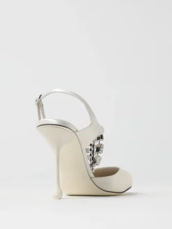 Pump Verity Jimmy Choo in raso con cristalli chandelier