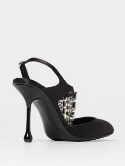 Pump Verity Jimmy Choo in raso con cristalli chandelier