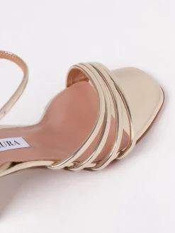 Sandalo Aquazzura in vernice laminata