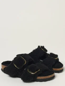 Sandalo Arizona Big Buckle Teddy Birkenstock in shearling