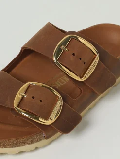 Sandalo Arizona Big Buckle Birkenstock in pelle oliata