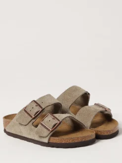 Sandalo Arizona Birkenstock in camoscio