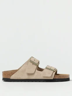 Sandalo Arizona Birkenstock in pelle camoscio
