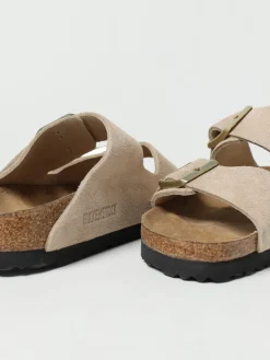 Sandalo Arizona Birkenstock in pelle camoscio