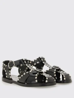 Sandalo Bally in pelle spazzolata con borchie