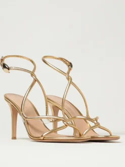 Sandalo Black Mamba Gianvito Rossi in nappa laminata