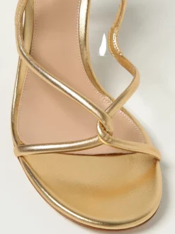 Sandalo Black Mamba Gianvito Rossi in nappa laminata