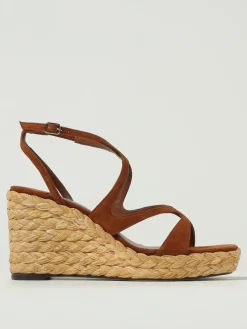 Sandalo con zeppa Ayla Jimmy Choo in camoscio