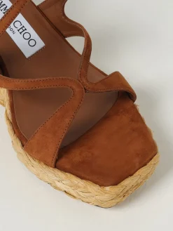 Sandalo con zeppa Ayla Jimmy Choo in camoscio