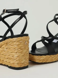 Sandalo con zeppa Ayla Jimmy Choo in pelle