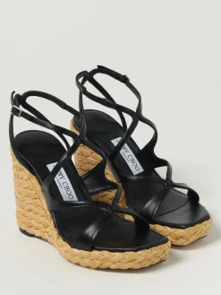 Sandalo con zeppa Ayla Jimmy Choo in nappa