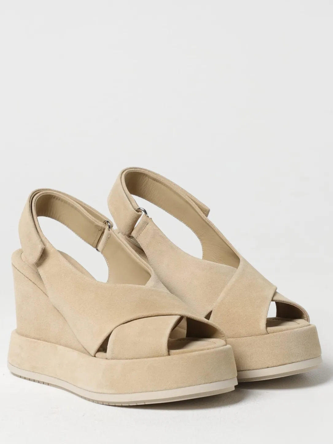 Sandalo con zeppa Cora Paloma Barcelò in camoscio