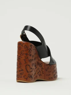 Sandalo con zeppa Maxime Chloé in pelle