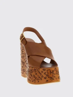 Sandalo con zeppa Maxime Chloé in pelle
