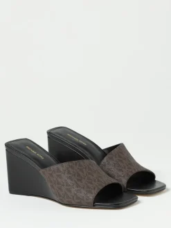 Sandalo con zeppa Merriam Wedge Michael Kors in cotone spalmato