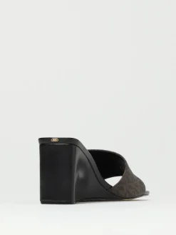 Sandalo con zeppa Merriam Wedge Michael Kors in cotone spalmato