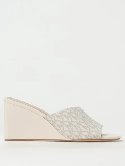 Sandalo con zeppa Merriam Wedge Michael Kors in cotone spalmato