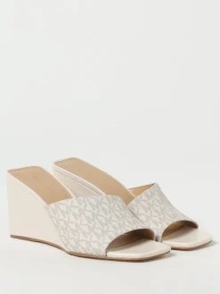 Sandalo con zeppa Merriam Wedge Michael Kors in cotone spalmato