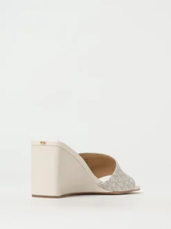 Sandalo con zeppa Merriam Wedge Michael Kors in cotone spalmato