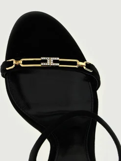 Sandalo Elisabetta Franchi in camoscio