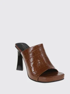 Sandalo Elsa Stella McCartney in pelle sintetica stampa cocco